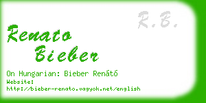 renato bieber business card